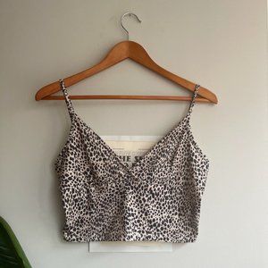 Leopard Print Cropped Tank